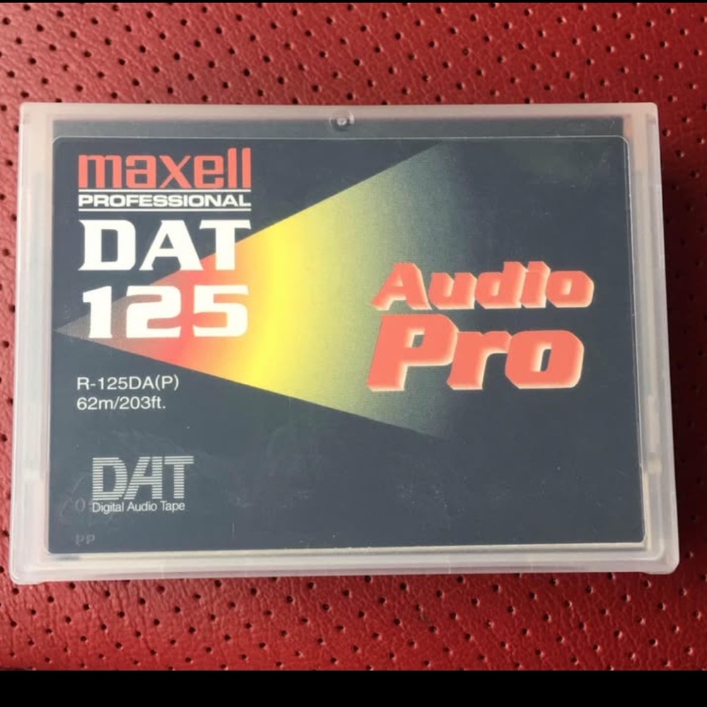NEW Maxell Professional DAT-125 Audio Pro Tapes R-125DA(P) no offers accepted